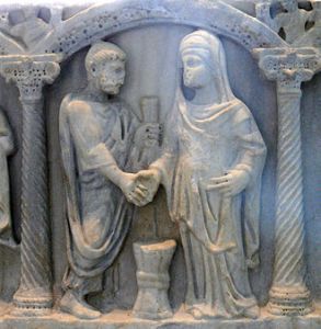 Depiction of Roman Marriage