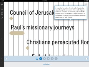 Logos Screen Shot of Timeline