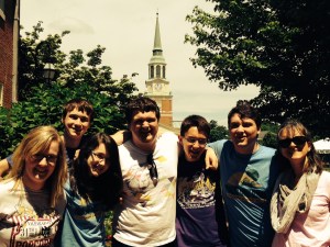 With Family in front of Wait