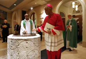 Rev. Ishmael Noko and Archbishop Wilton D. Gregory